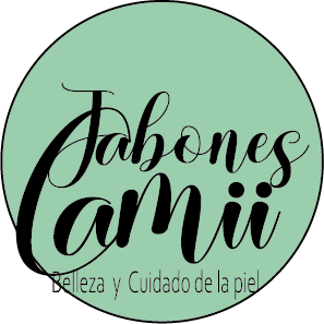Versión negra del logotipo Jabones Camii.