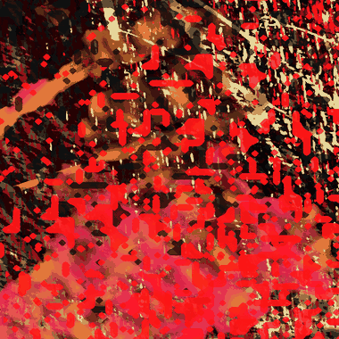 GIF de Jesucrisis con composición simplificada en violeta y negro.